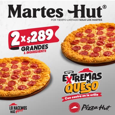 Dos Pizzas Extremas por $289