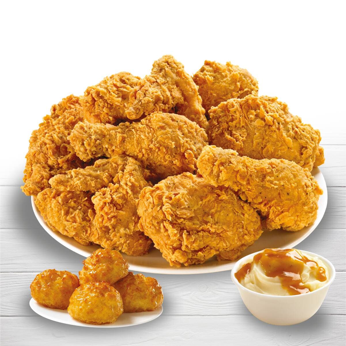 Combo 8pzs Pollo, 1Pure o 1Ens, 4Biscuits