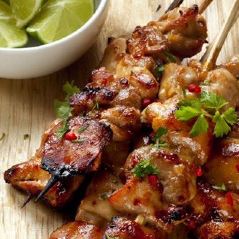 Brochetas Mar y Tierra