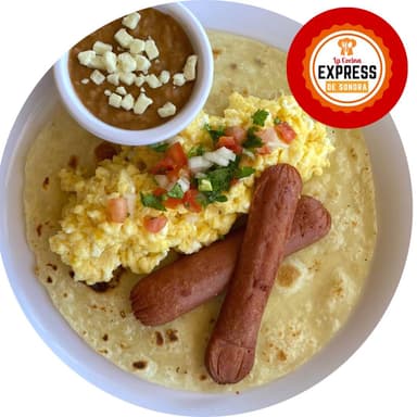 HUEVOS AL GUSTO Y FRIJOL