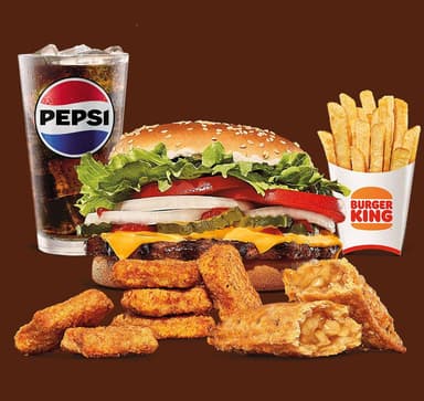 Combo Whopper + Pay o 6 Nuggets Gratis