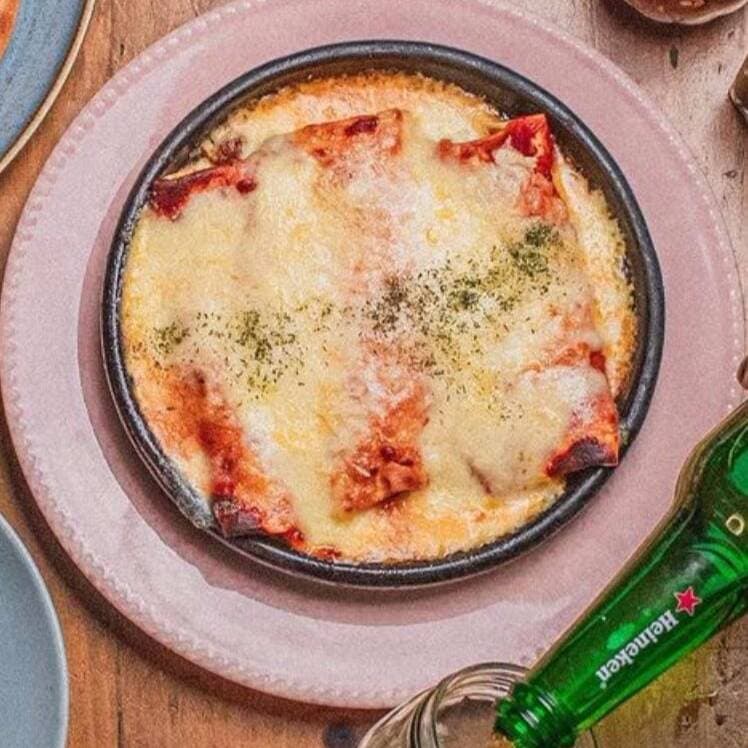 Canelones con Carne y Tocineta
