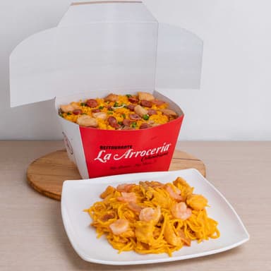 combinado de arroz + spaguettis mixtos