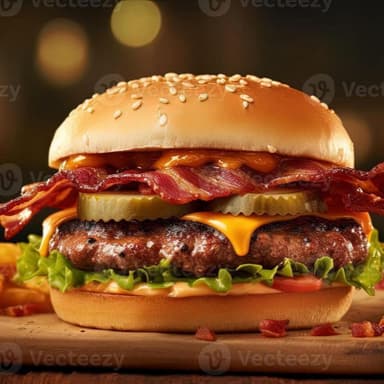 Hamburguesa de tocino