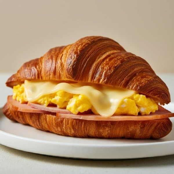 Croissant de Huevo, Jamón y Queso