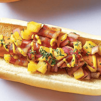 Hot dog hawaiano