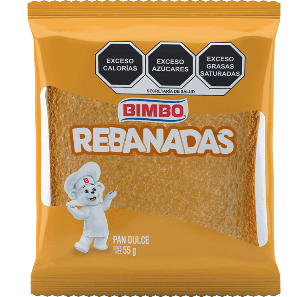 Pan dulce Rebanadas Bimbo 55 gr bolsa glass