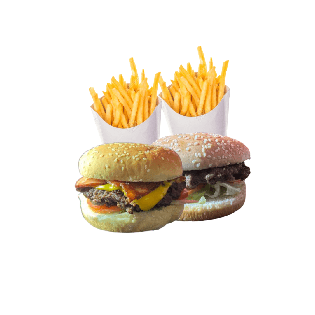 Burguer Tradicional + Burguer Bacon