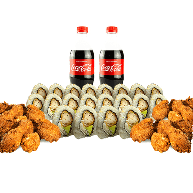 Box 20 Makis + 12 Alitas + 2 Gaseosas