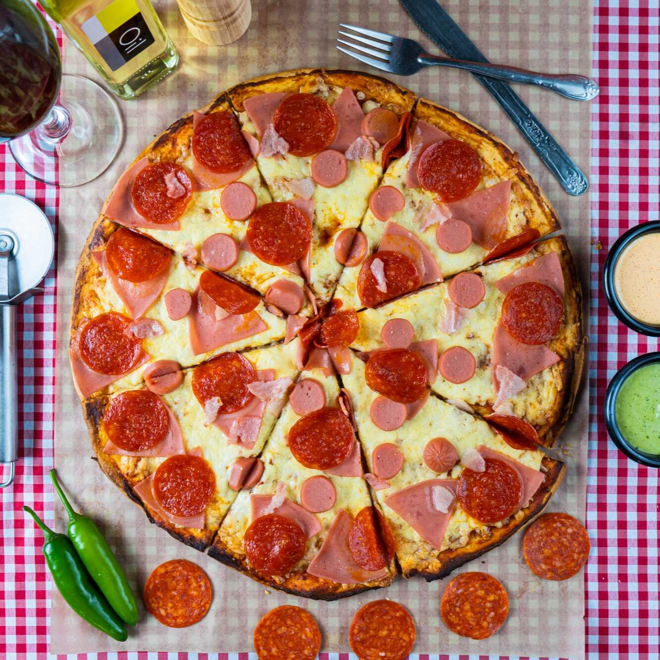 Pizza Carnes Frías