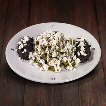 Chilaquiles con Salsa Verde Asada al Hab
