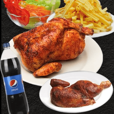 Oferta 3 - 1 Pollo + 1/2 Pollo + Gaseosa 1.5 PEPSI