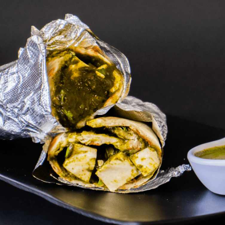 Paneer Saag Burrito
