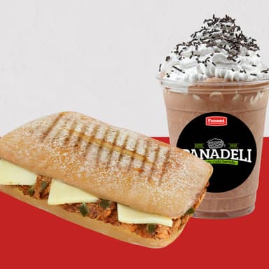 Panadeli Sinaloense + Frapuccino Moka