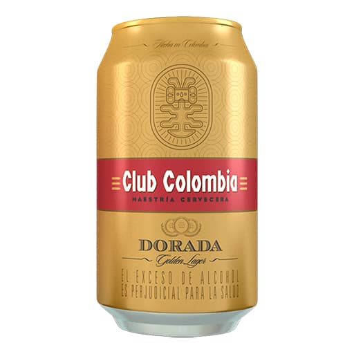 Cerveza club colombia rubia en lata