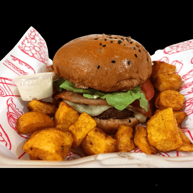 Hamburguesa especial Angus + Papas Papitas