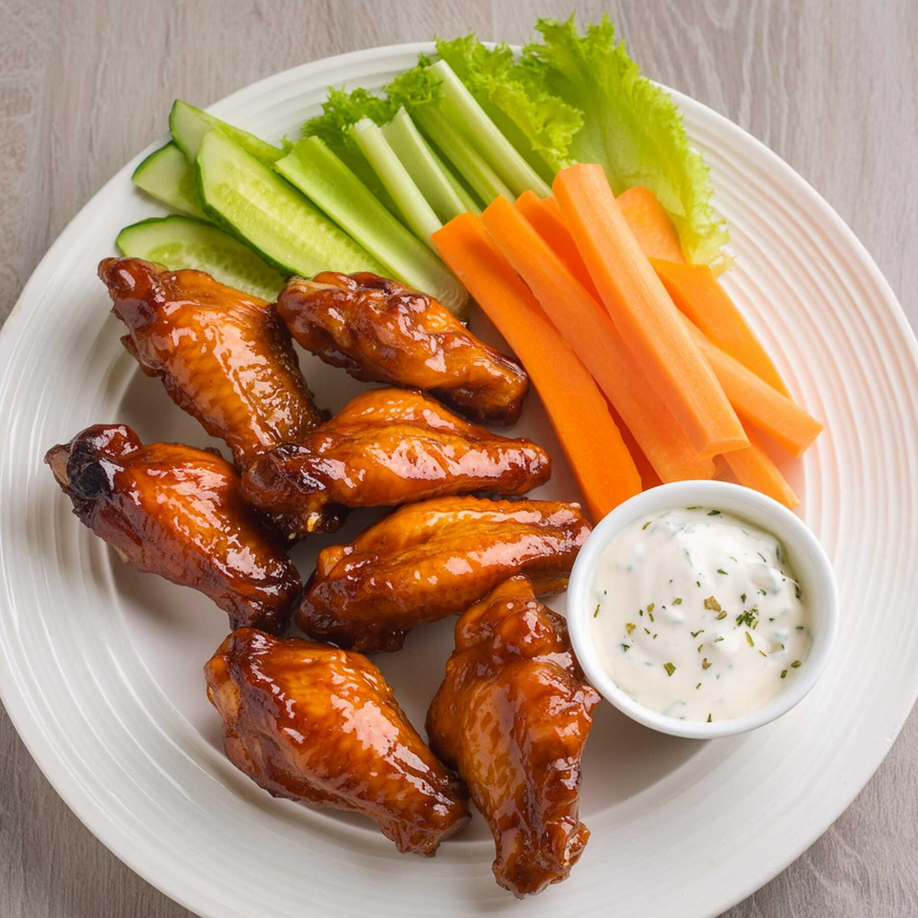 Alitas Orden Individual Salsa BBQ