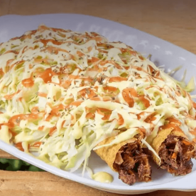Taco Doble CARNE O POLLO