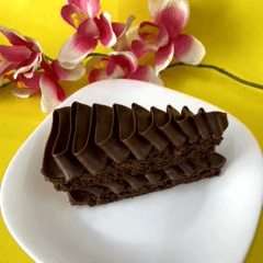 Rebanada de Pastel de Chocolate