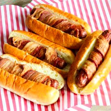 1 Hot Dog Con Tocino
