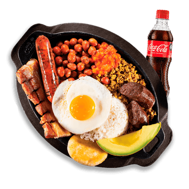 Bandeja Paisa + Coca-Cola