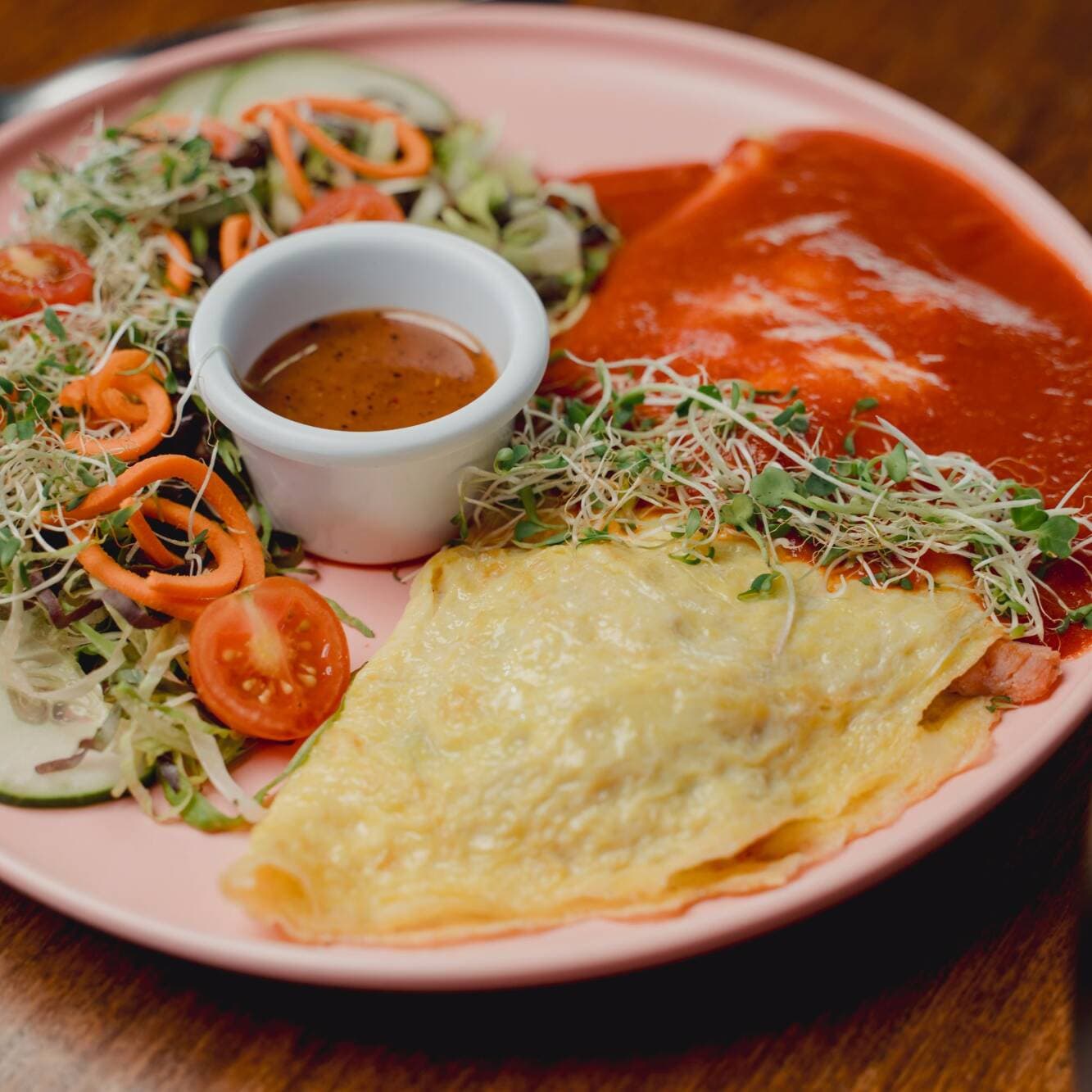 Omelette de Marlin a la Mexicana