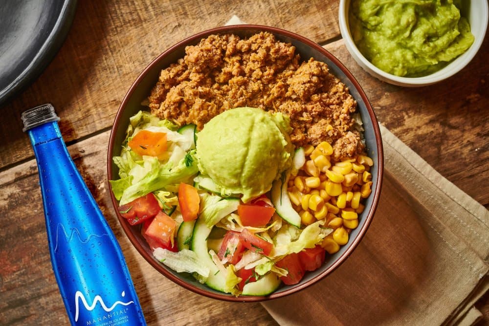 Saludable de carne + Agua Manantial