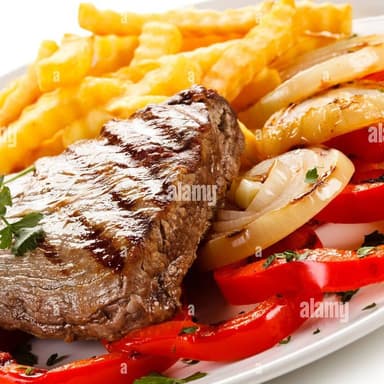 Bistec con Papas