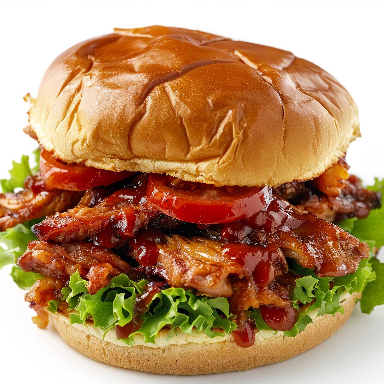 Sandwich Pork a la BBQ.