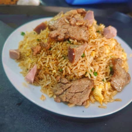Chaufa Mixto de Chancho y Carne