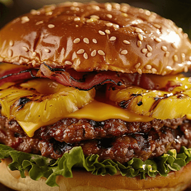 Hamburguesa Hawaiana Doble