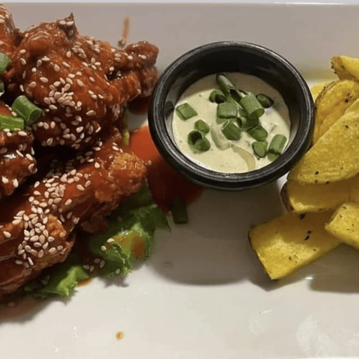 Alitas en Salsa BBQ 6 uds
