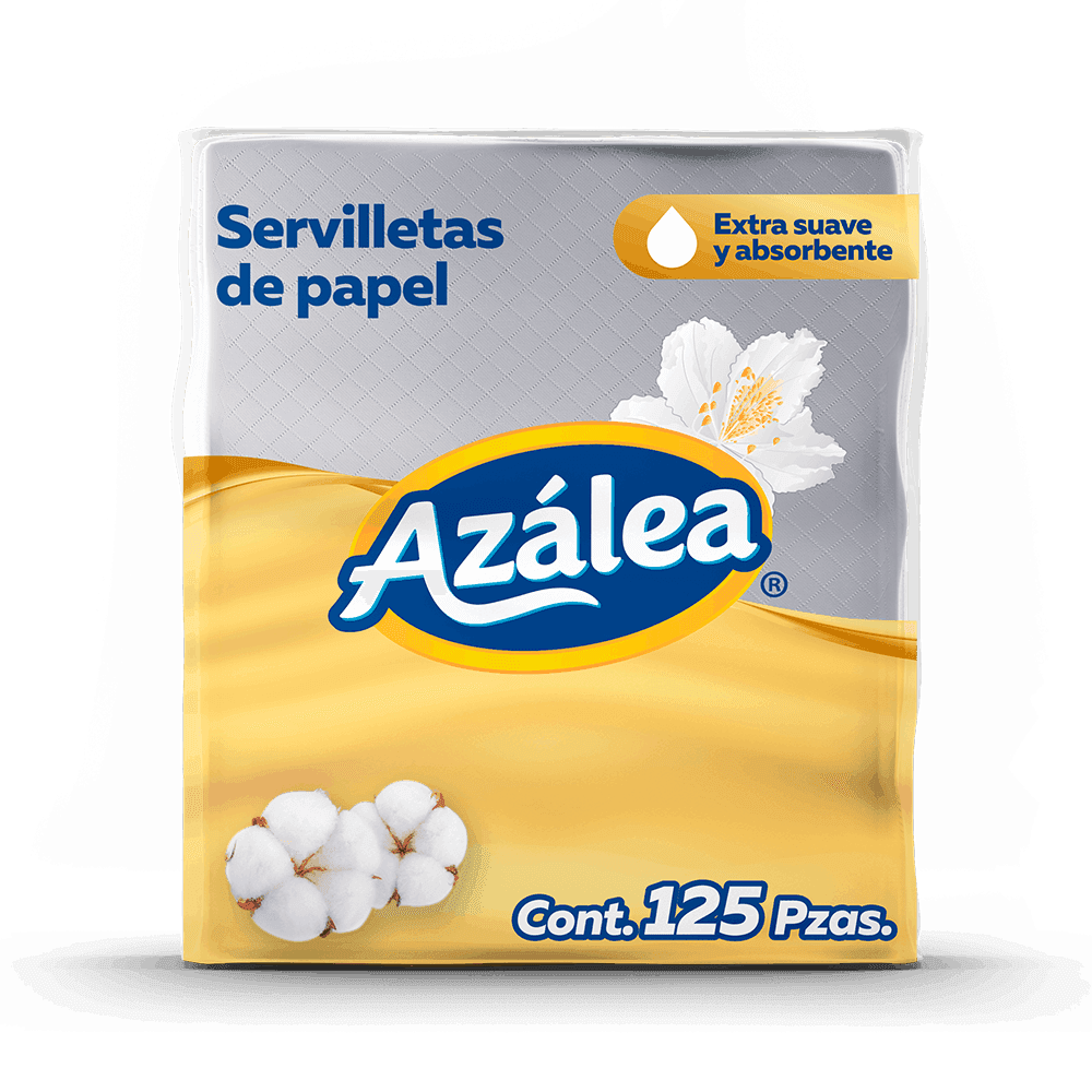 SERVILLETAS AZALEA NATURALMENTE SUAVE 125 PZ