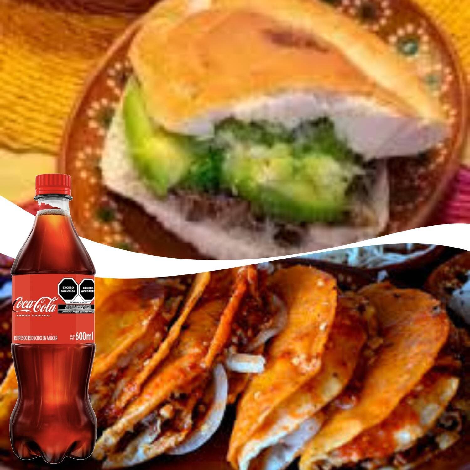 Lonche Barbacoa + Quesabirria + Coca Cola 600ml