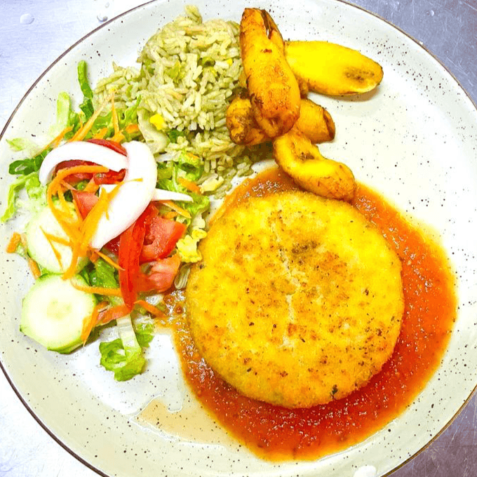 Milanesa de Garbanzo y Quinoas