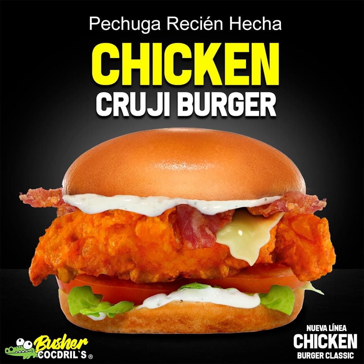 La Chicken Cruji Burger