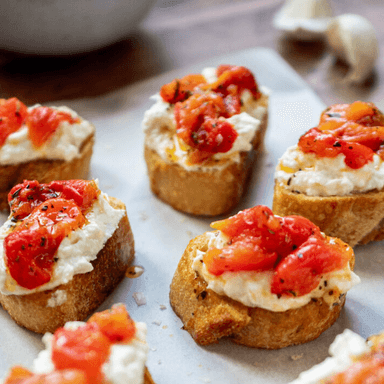 Bruschetta Ricotta Morrón