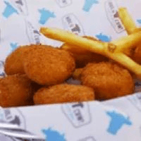 Nuggets con Papas