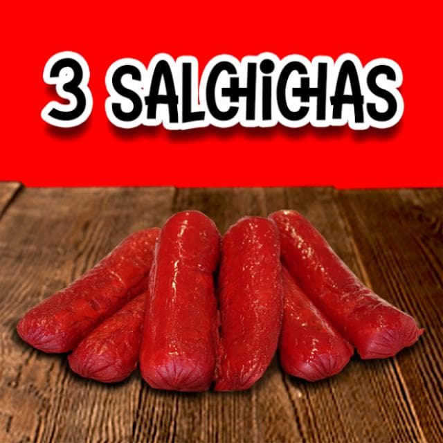 3 SALCHICHAS
