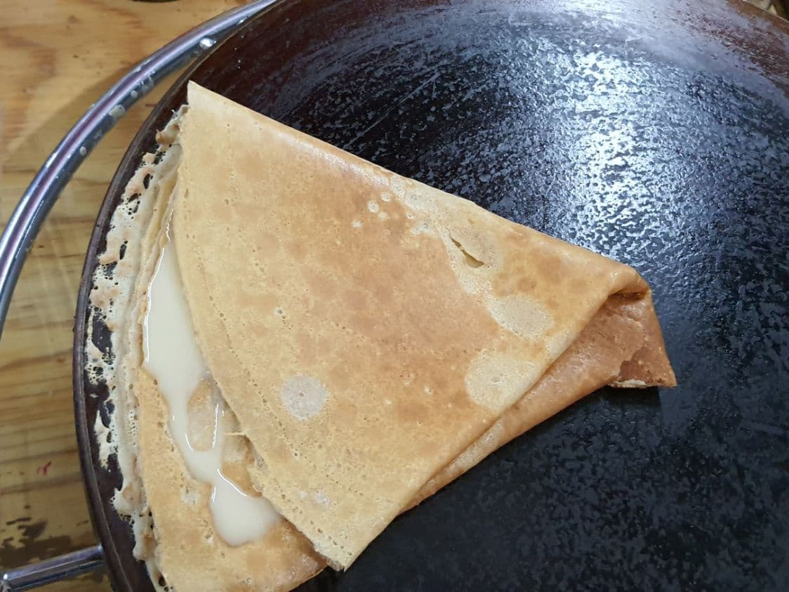 Crepa de Nutella/Durazno en Almíbar