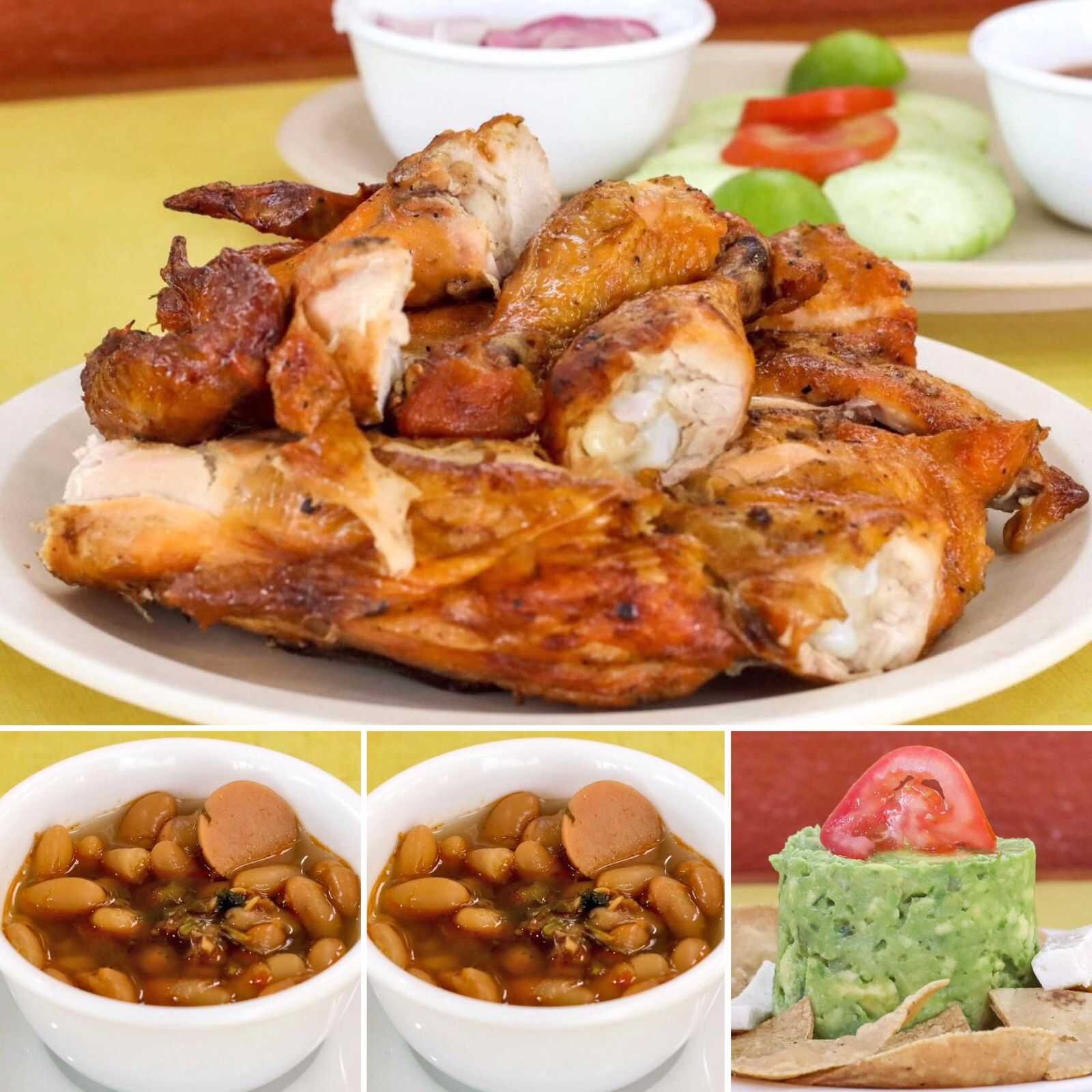 FAMILIAR: 1Pollo+2FrijolesCharros+Guacamole