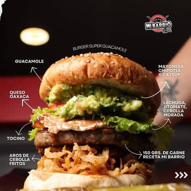 Hamburguesa Súper Guacamole