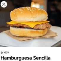 Hamburguesa Sencilla