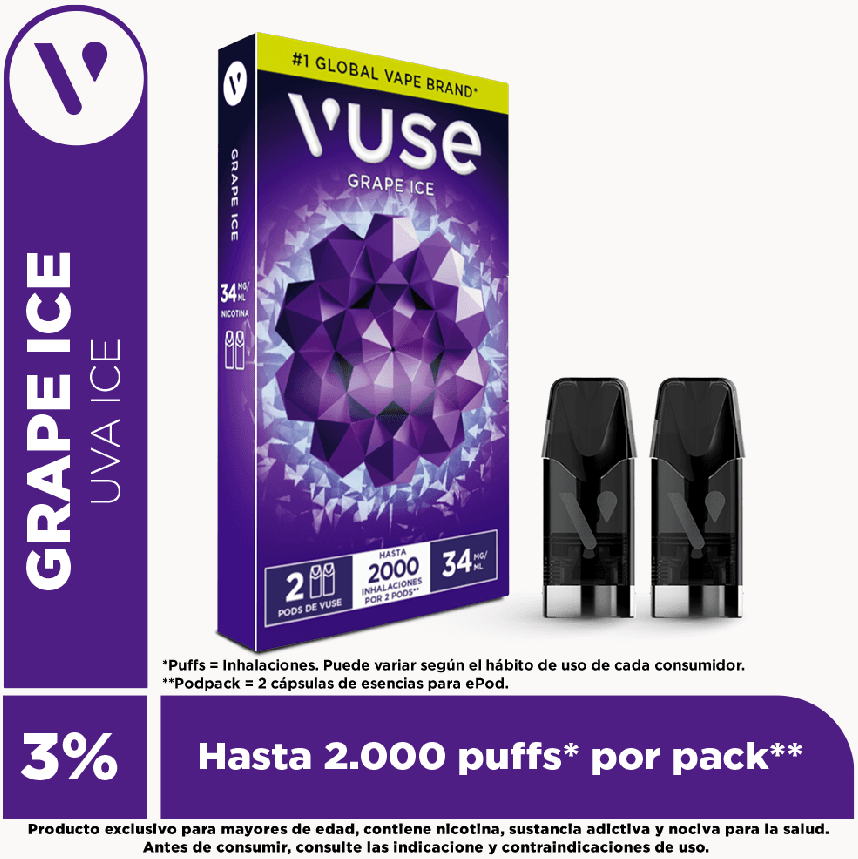 Vuse pod2 grape ice 34 mg/ml