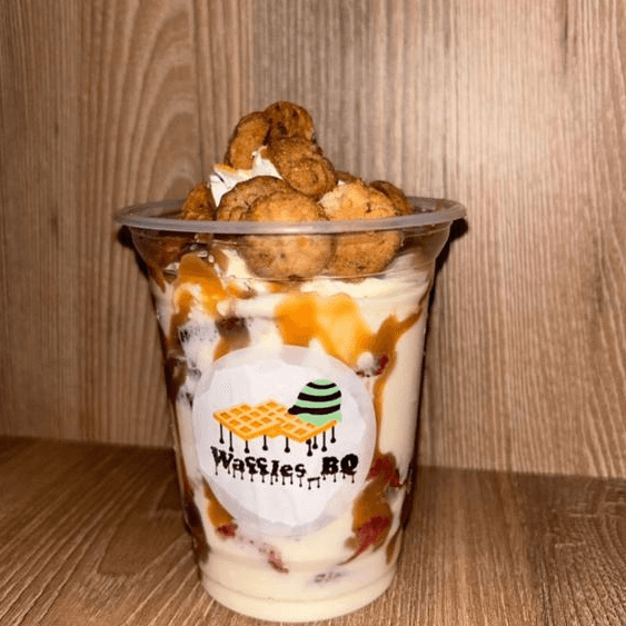 Fresas con Crema y Mini Chips