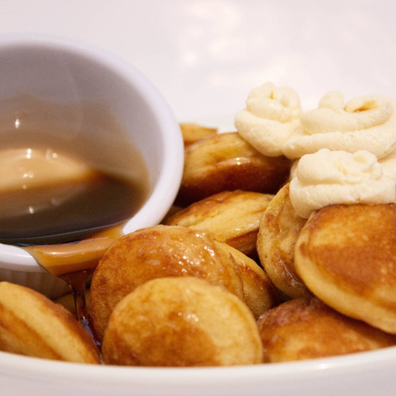 Mini- Hot Cakes  Maple con Philadelphia