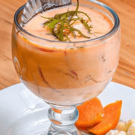 Leche de Tigre Achorada + Chicha Morada Personal