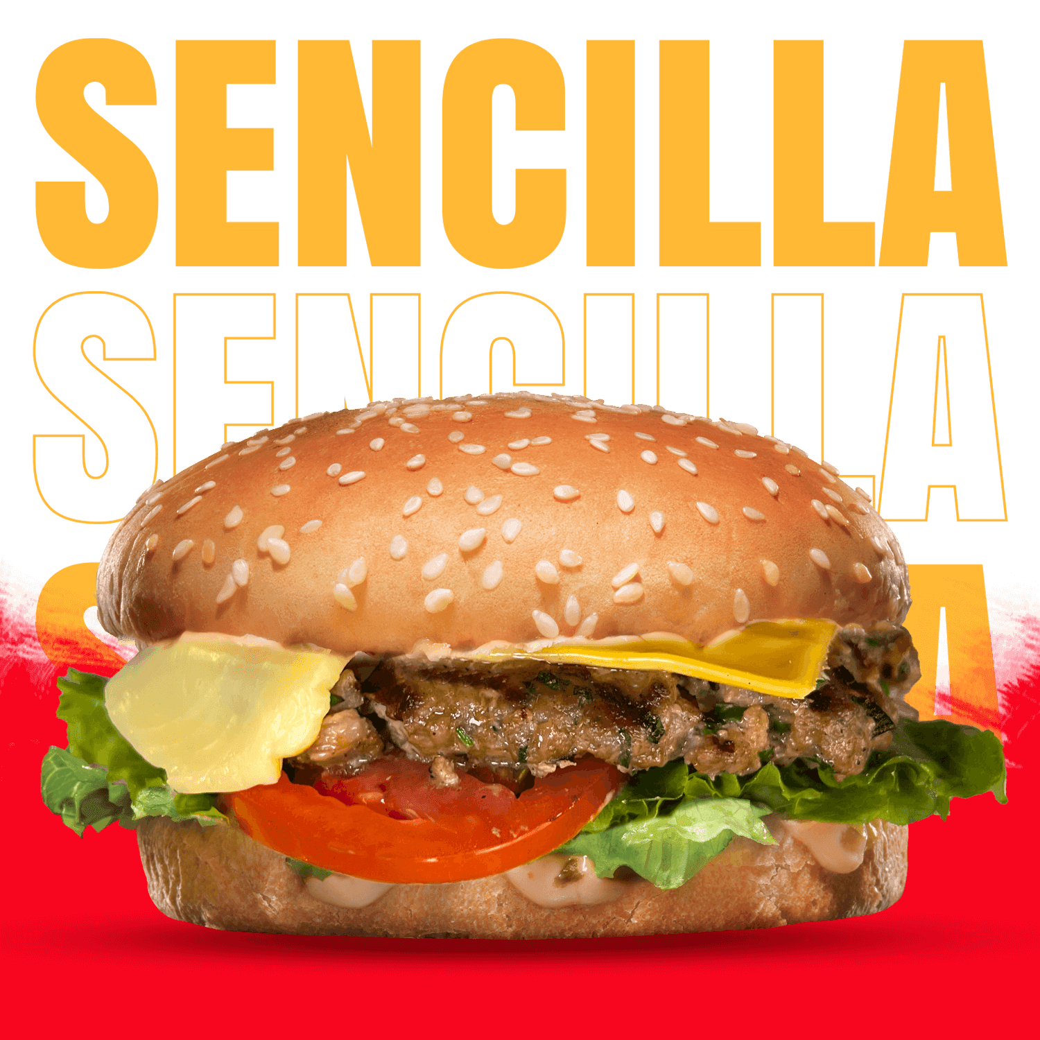 HAMBURGUESA SENCILLA