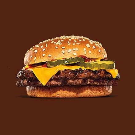 Hamburguesa doble con queso