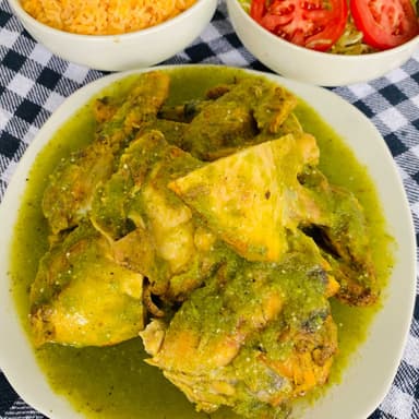 Pollo en  salsa verde